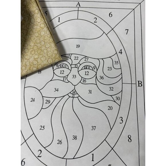 Vtg Quilt Magic No Sew Santas Face Wall Hanging Kit DIY Christmas Craft - Picture 4 of 7